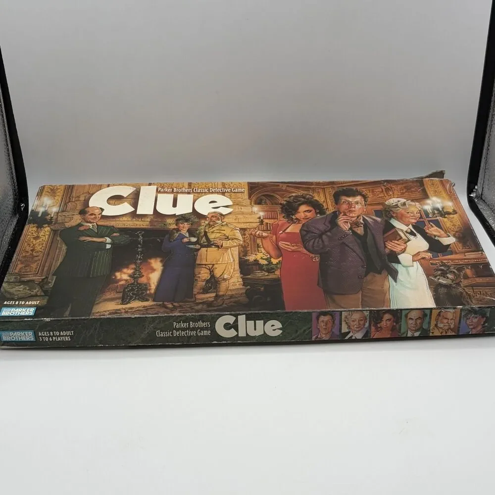 Clue - Parker Brothers - Classic Detective Board Game - Complete - Vintage 1996